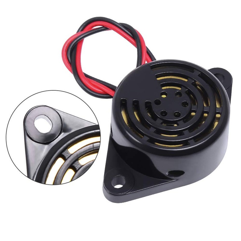 2 PCS Piezo Buzzer, Icstation Buzzer Alarm 12V Electronic Beep Buzzer 100dB P... gallery