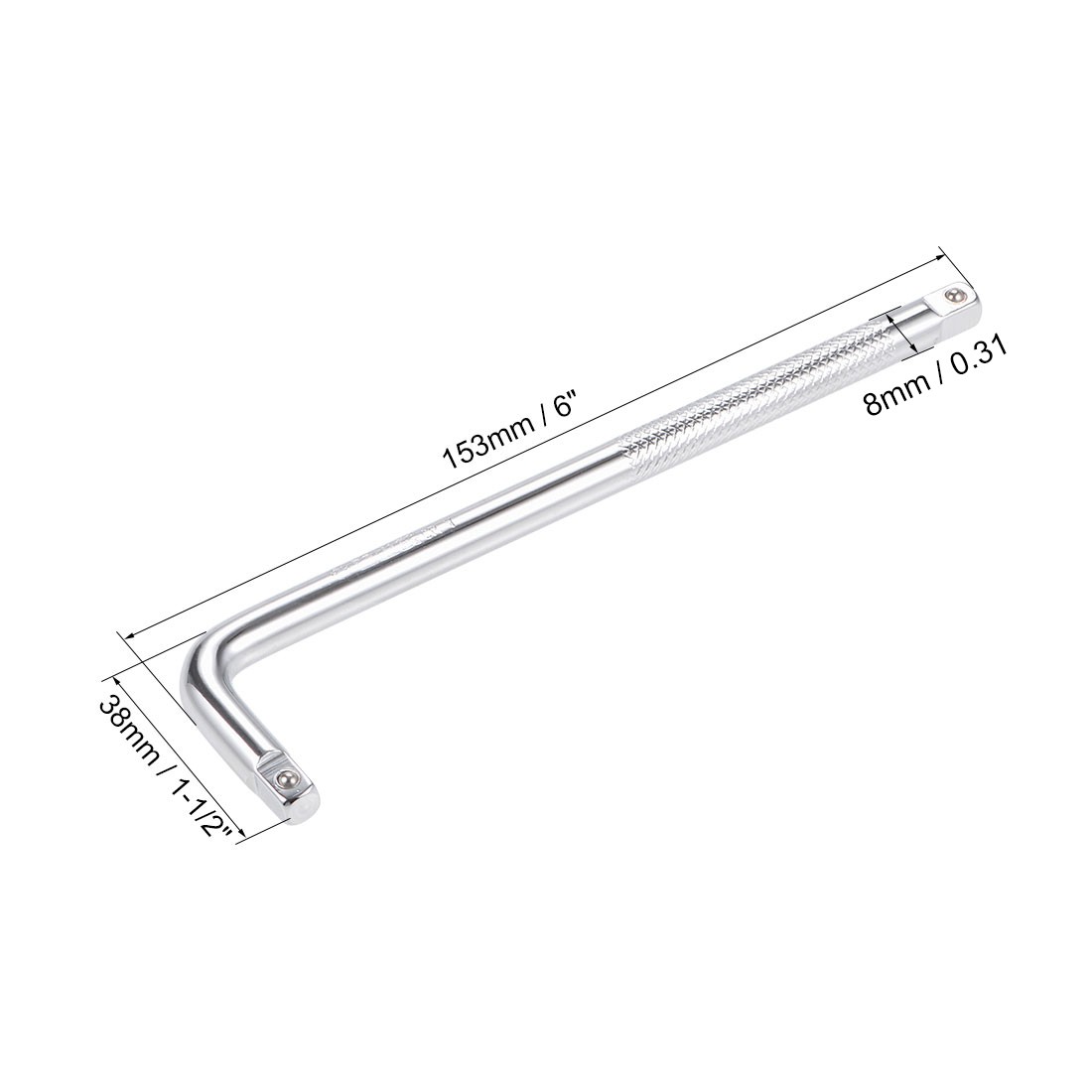 1/4" Drive Socket Breaker L Shape Extension Bar Wrench CR-V New gallery
