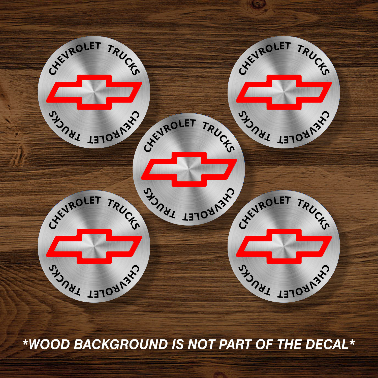 Vinyl Decal Sticker Overlays Fits Chevrolet Trucks Chevy Bowtie Wheel Center Cap gallery