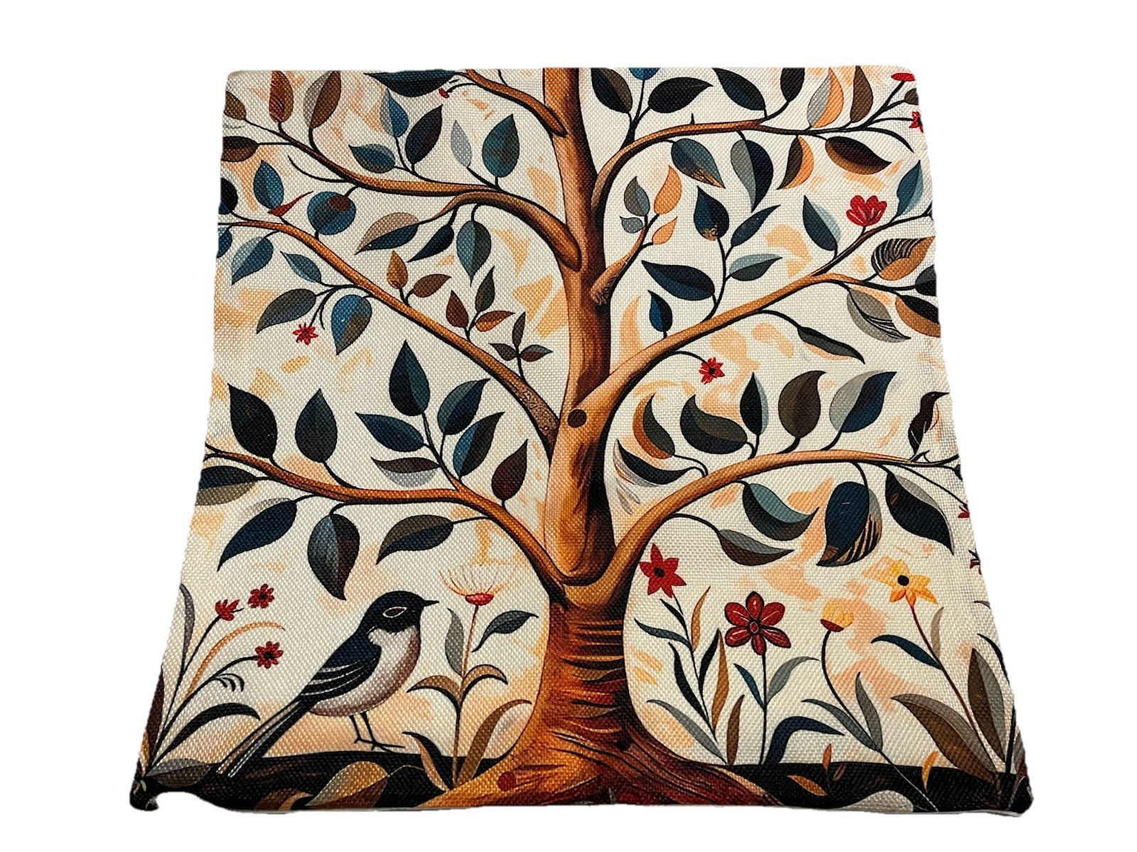 William Morris Abstract Floral Bird Design Throw Pillow Cover Home Decor 18” gallery