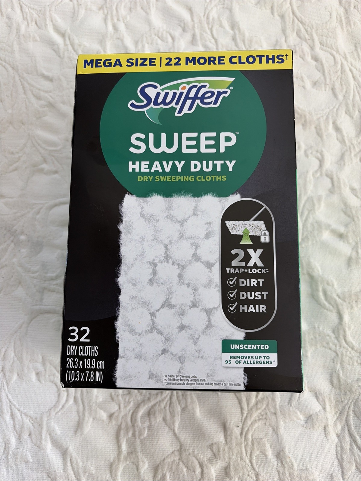 Swiffer Sweeper Heavy Duty Multi-Surface Dry Cloth Refills Floor Sweeping - 32ct gallery