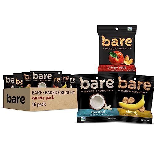 Bare Baked Crunchy Fruit Snack Pack, Gluten Free, Apples, Bananas, and Coconut gallery
