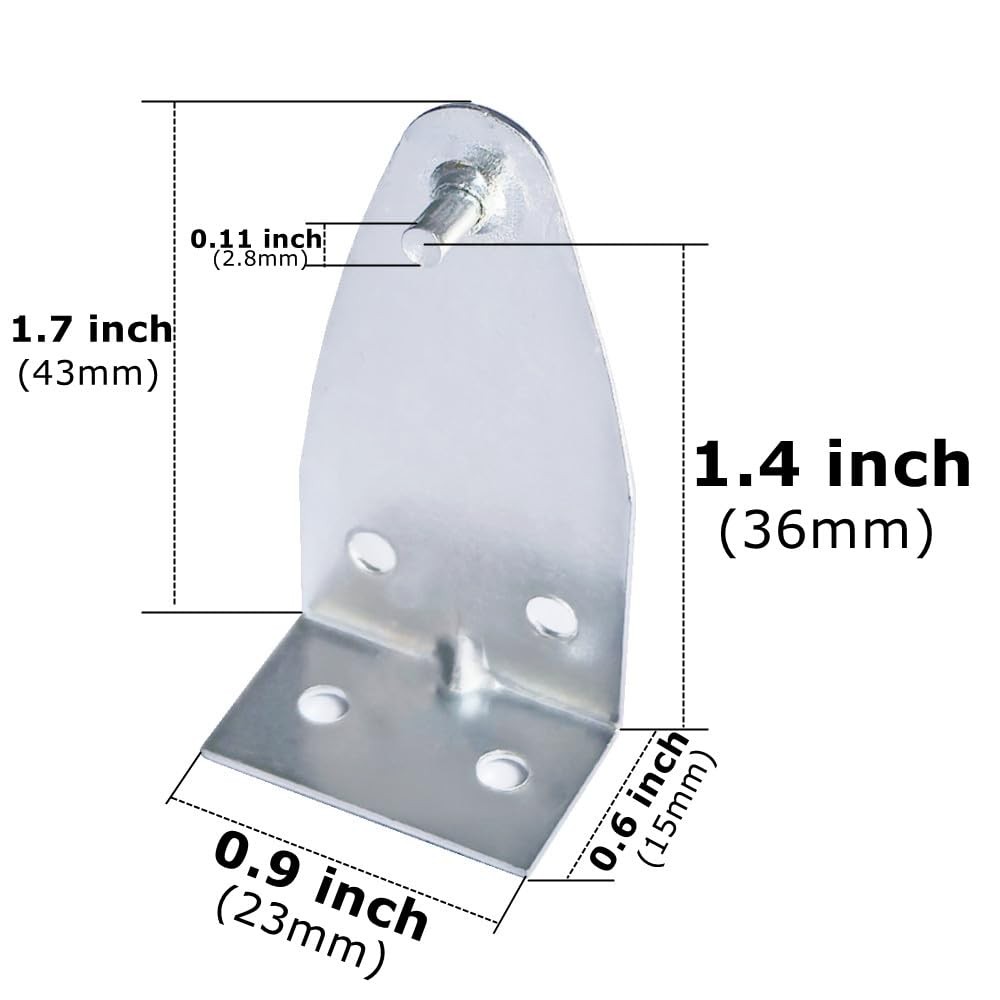 4 Pcs Metal Blind Hold Down Brackets Bottom Rail Holder Replacements gallery