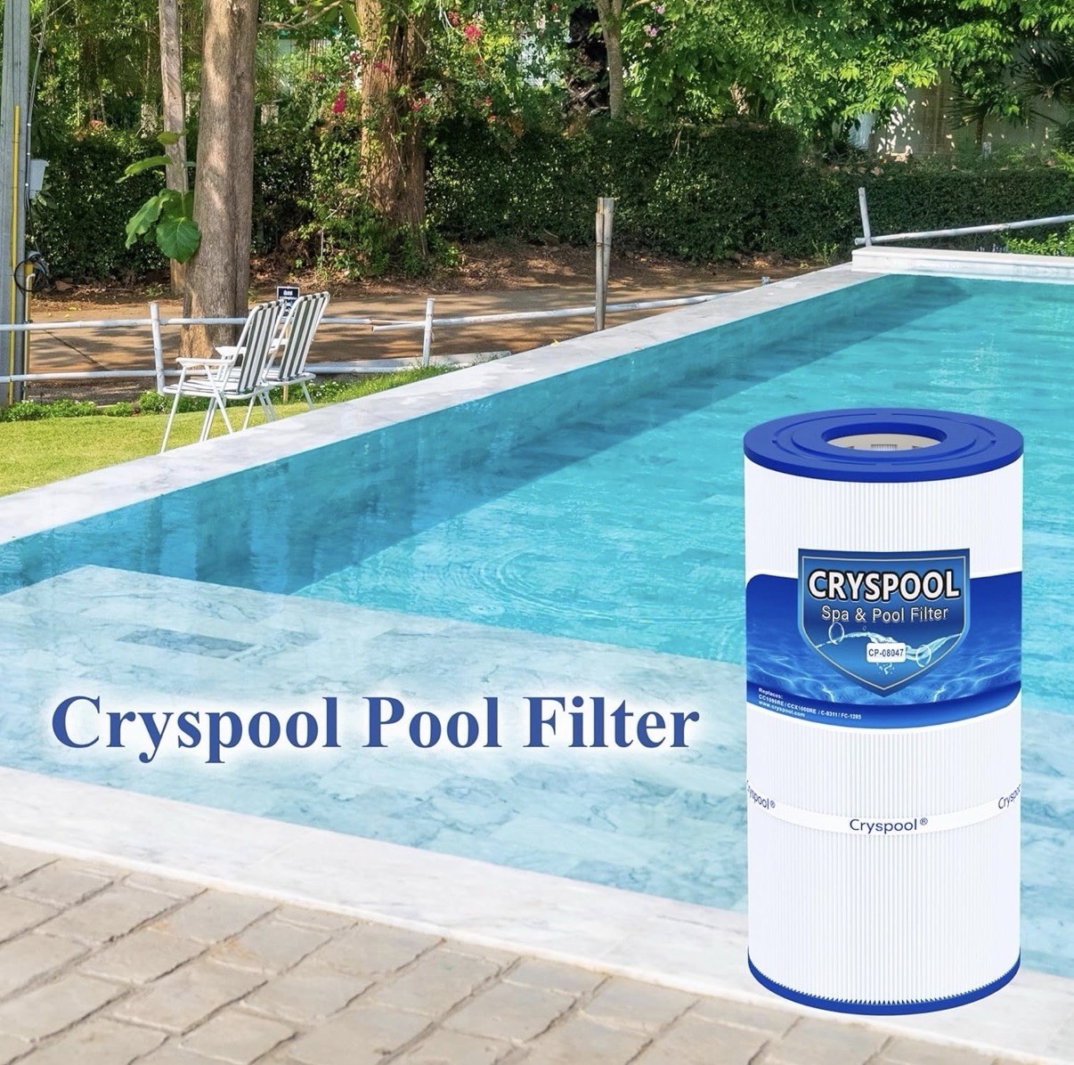 Cryspool Pool Filter CP-08047 for XStream CC1000RE Unicel C-8311 Filbur FC-1285 gallery