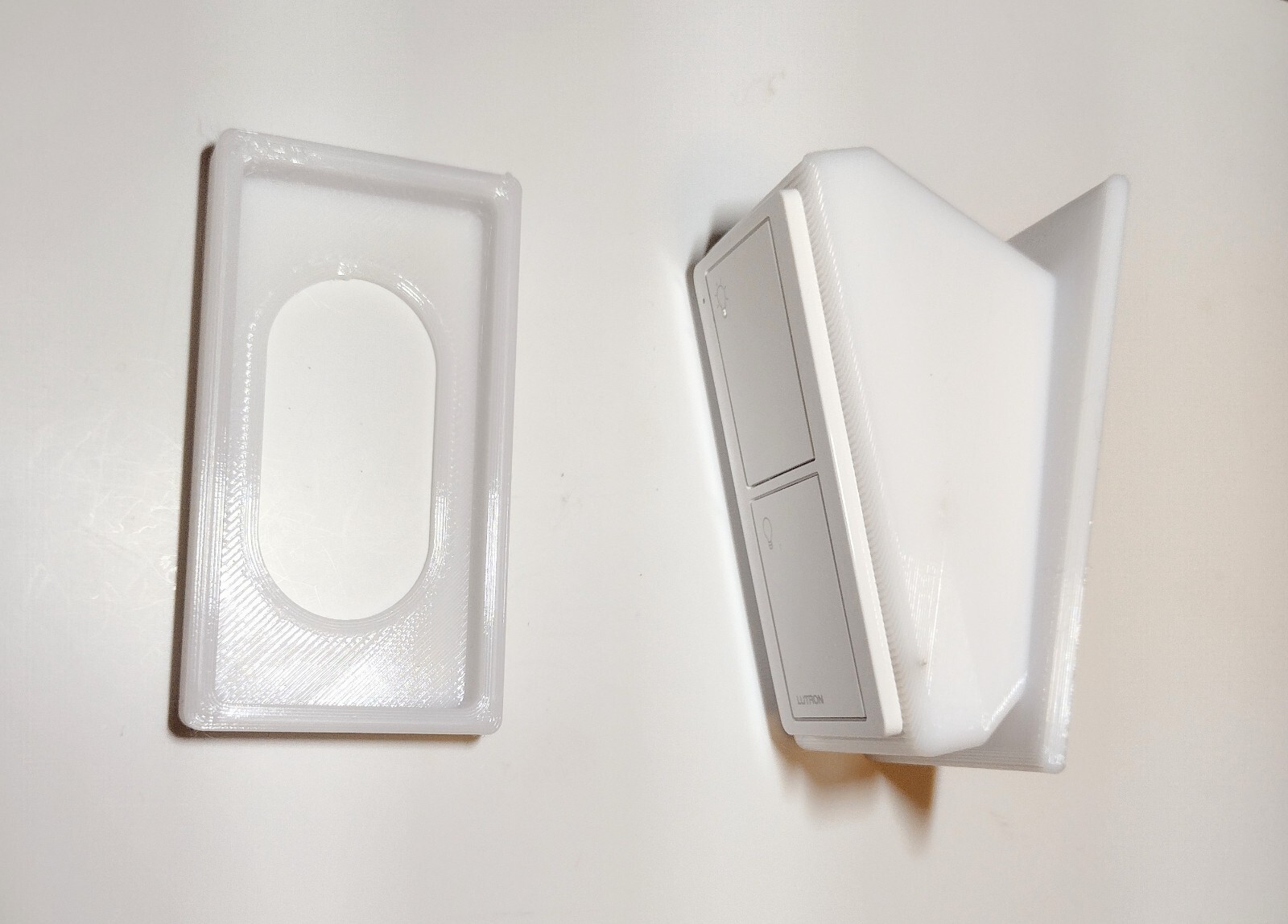 Lutron Pico Remote for Caseta Wireless Smart Fan (PJ2-2B-GWH-L01) + 3d printed gallery