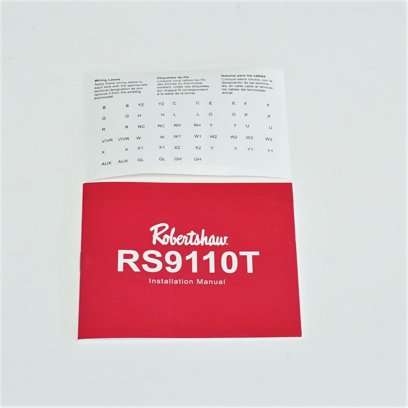 Robertshaw RS9110T Programmable Wall Thermostat 1 Heat 1 Cool Touchscreen gallery