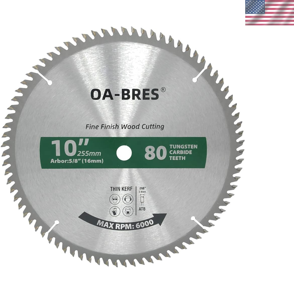 10-Inch 80T Circular Saw Blade - Perfect for Clean Cuts in Wood and Plastic gallery