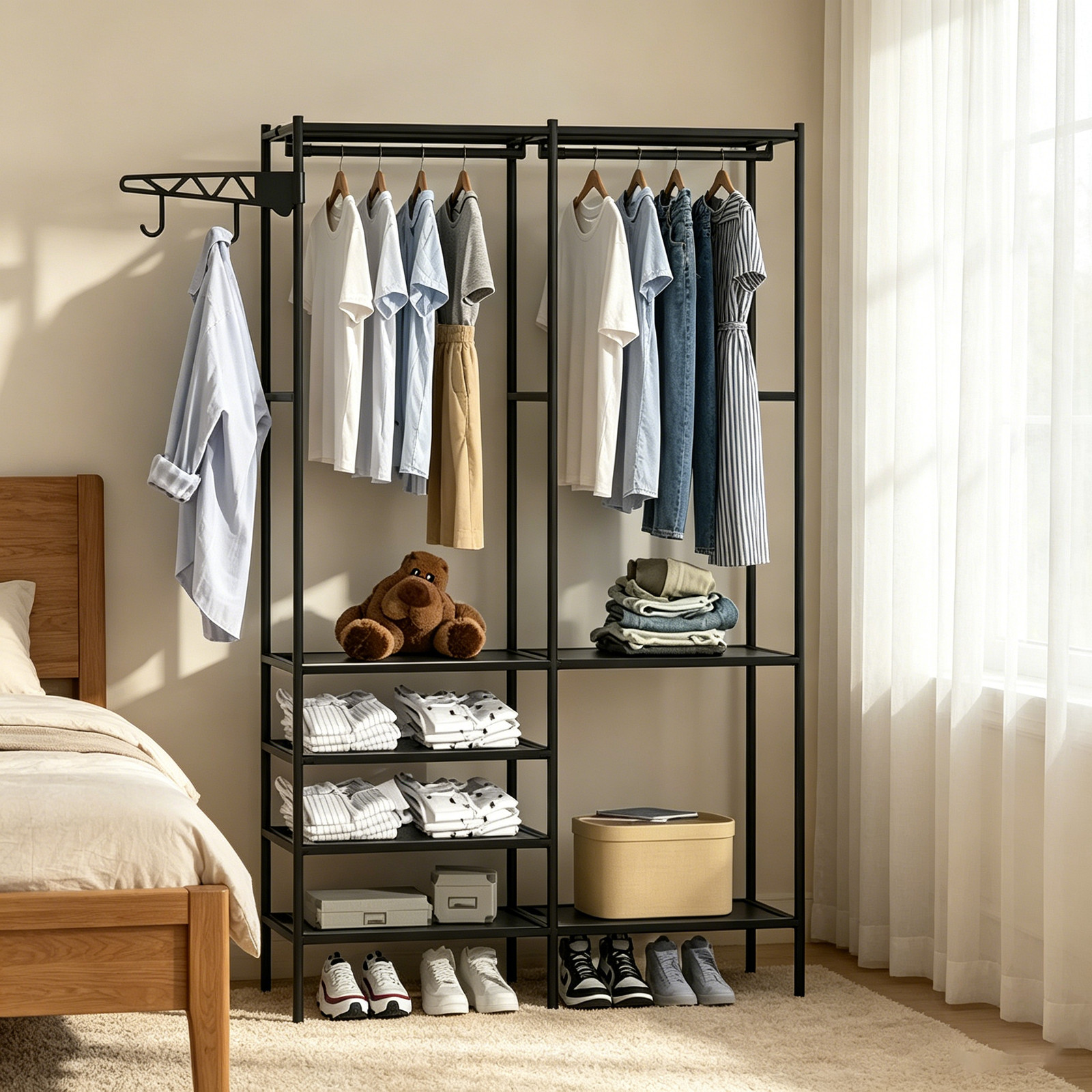 Portable Closet System, Freestanding Clothes Rack, Closet Organizer,Wardrobe gallery