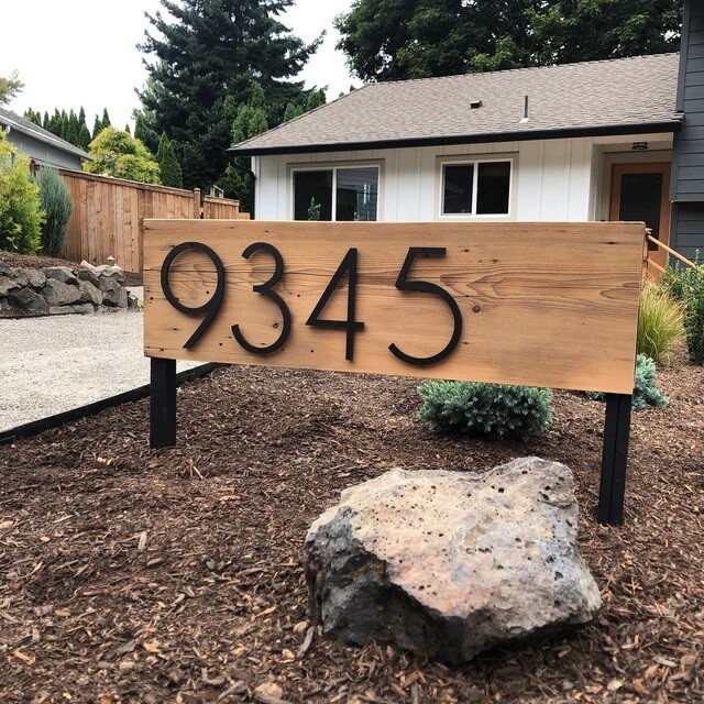 8 inch Elegant Modern House Numbers Letters gallery