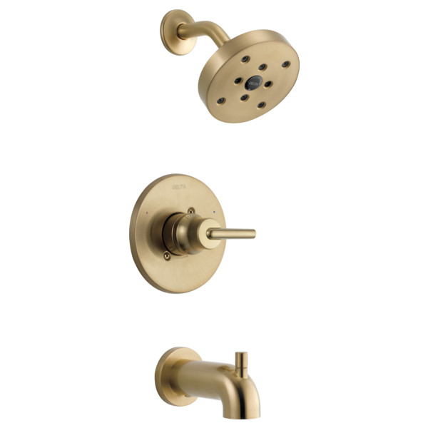 Delta Trinsic H2OKinetic Tub/Shower Trim Champagne Bronze-Certified Refurbished gallery