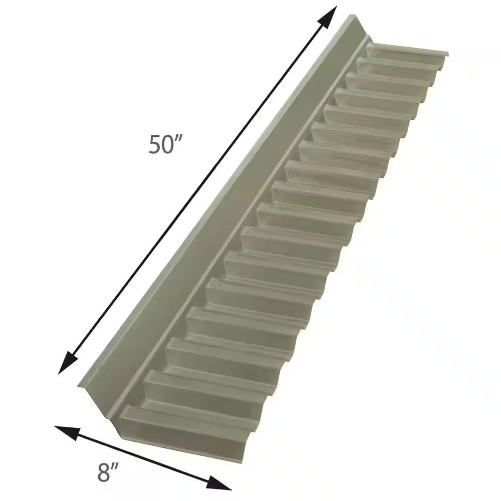 4 ft. Polycarbonate Wall Connector Flashing in Solar Gray gallery