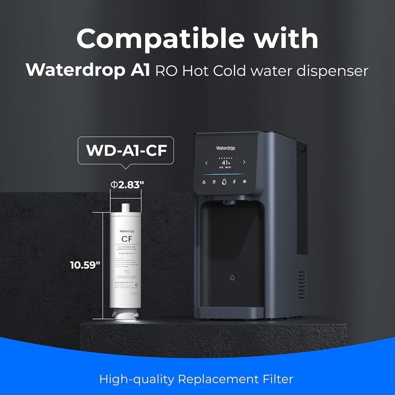 Waterdrop WD-A1-CF Filter,Replacement for WD-A1 Reverse Osmosis water Dispenser gallery