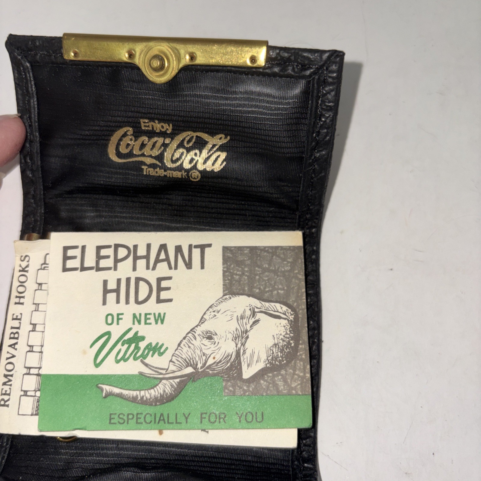 Vitron Elephant Hide Key Holder Black COCA COLA Branded gallery