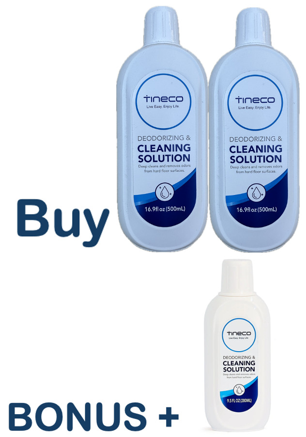TINECO DEODORIZING & CLEANING SOLUTION, 16.9Fl Oz X 2 And Get One Free 9.5Fl Oz gallery