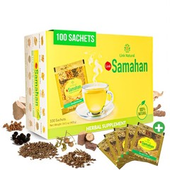 SAMAHAN Ayurvedic Herbal Tea Packets – Sri Lankan 100 Count (Pack of 1)