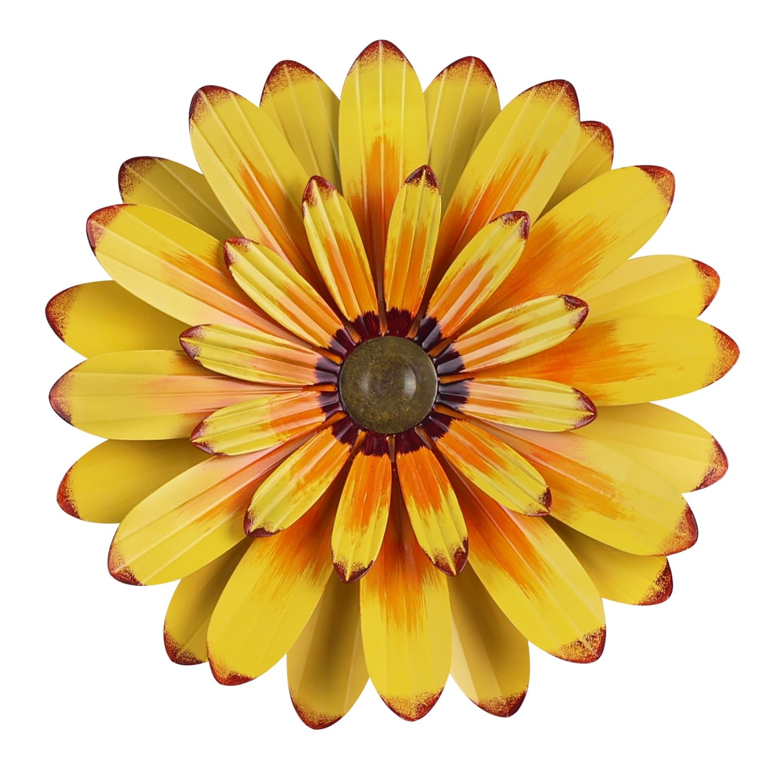 YEAHOME 16'' Metal Flower Wall Decor - Sunflower 16"L x 16"W, 16"-Yellow gallery