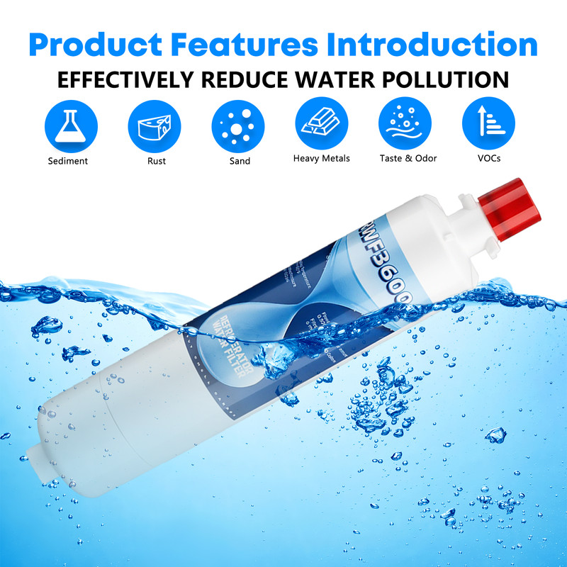 2 pack Refrigerator Water Filter Replacement for GE RPWF (NOT RPWFE), WSG-4 gallery