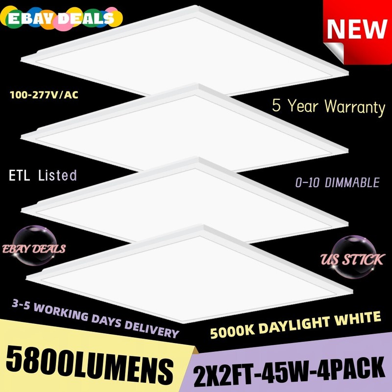 2x2(FT) 45Watt LED Troffer Panel Light Recessed Dimmable Dropped Ceiling Fixture gallery