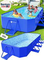 2026 Large Foldable Pool,Non-Inflatable Swimming Pool for Kid,Adult Collapsible