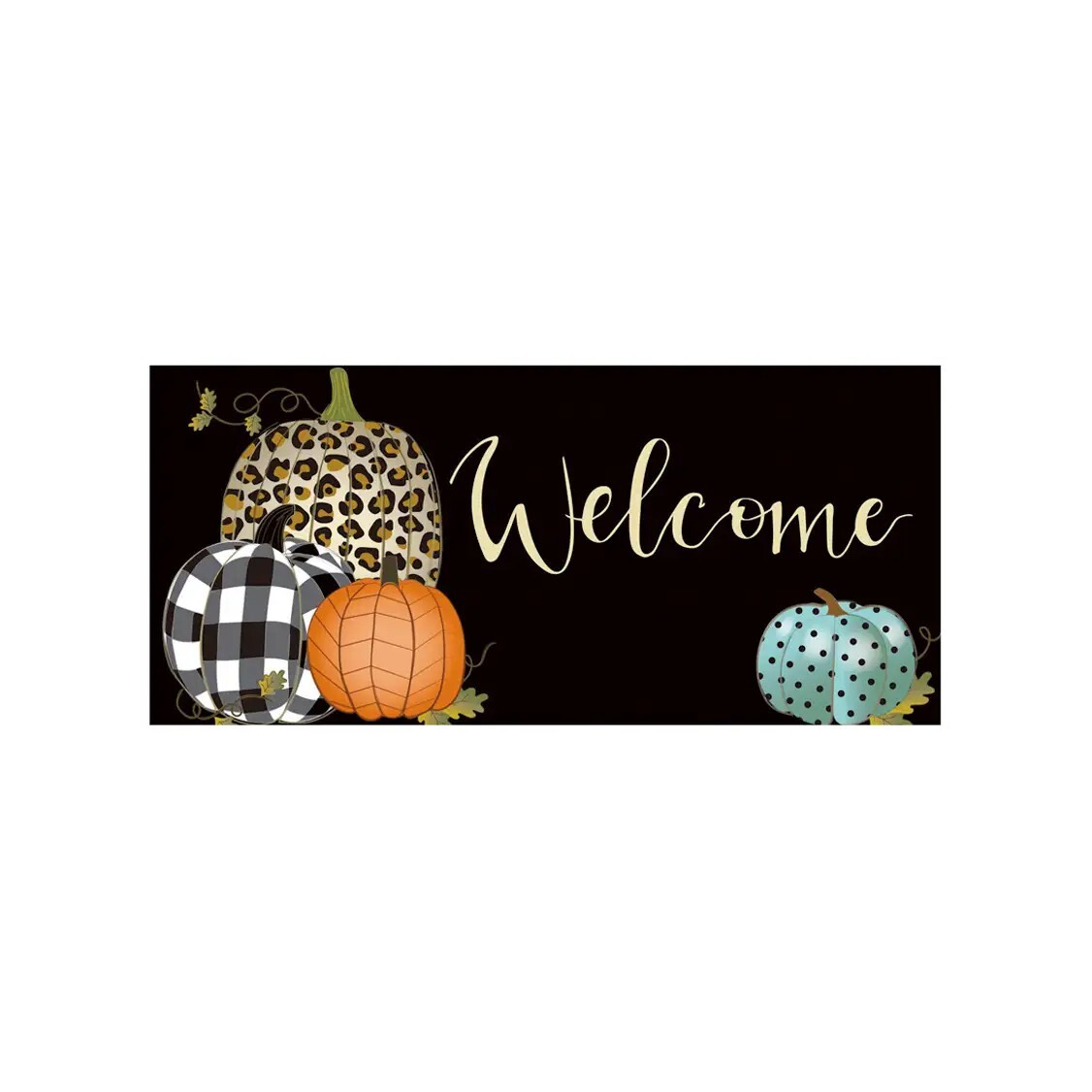 Mixed Print Pumpkins Sassafras Switch Mat 22 x 10 gallery