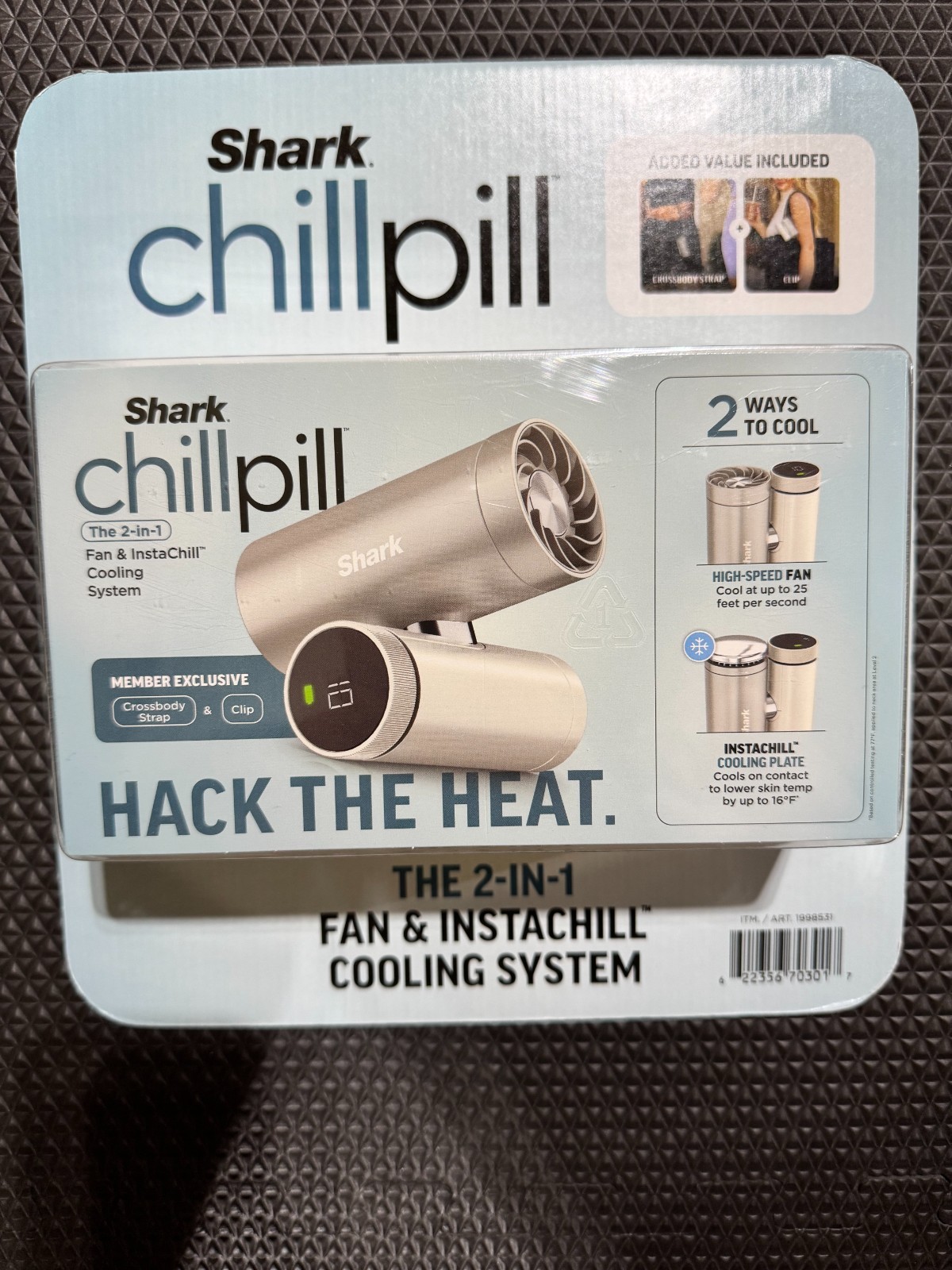 Shark - ChillPill 2-in-1 Personal Cooling System with Fan, InstaChill Cooling gallery