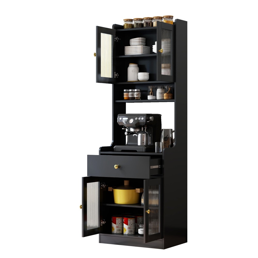 Kitchen Pantry Hutch Storage Cabinet,Farmhouse Kitchen Hutch Buffet Cabinet gallery