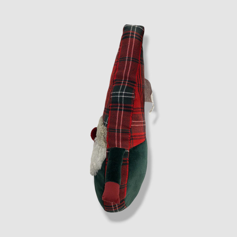 Charter Club Red Plaid Figural Stuffed Gnome Decorative Pillow | 11" x 16" in. gallery