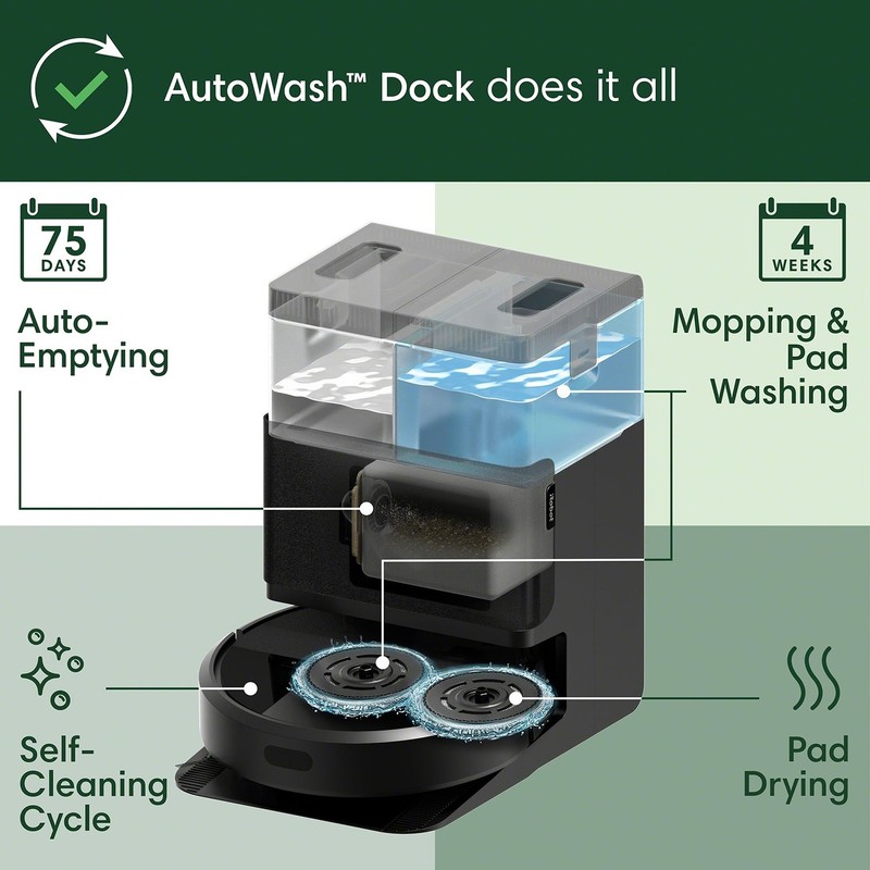 iRobot Roomba Plus 405 Combo robot + AutoWash dock gallery