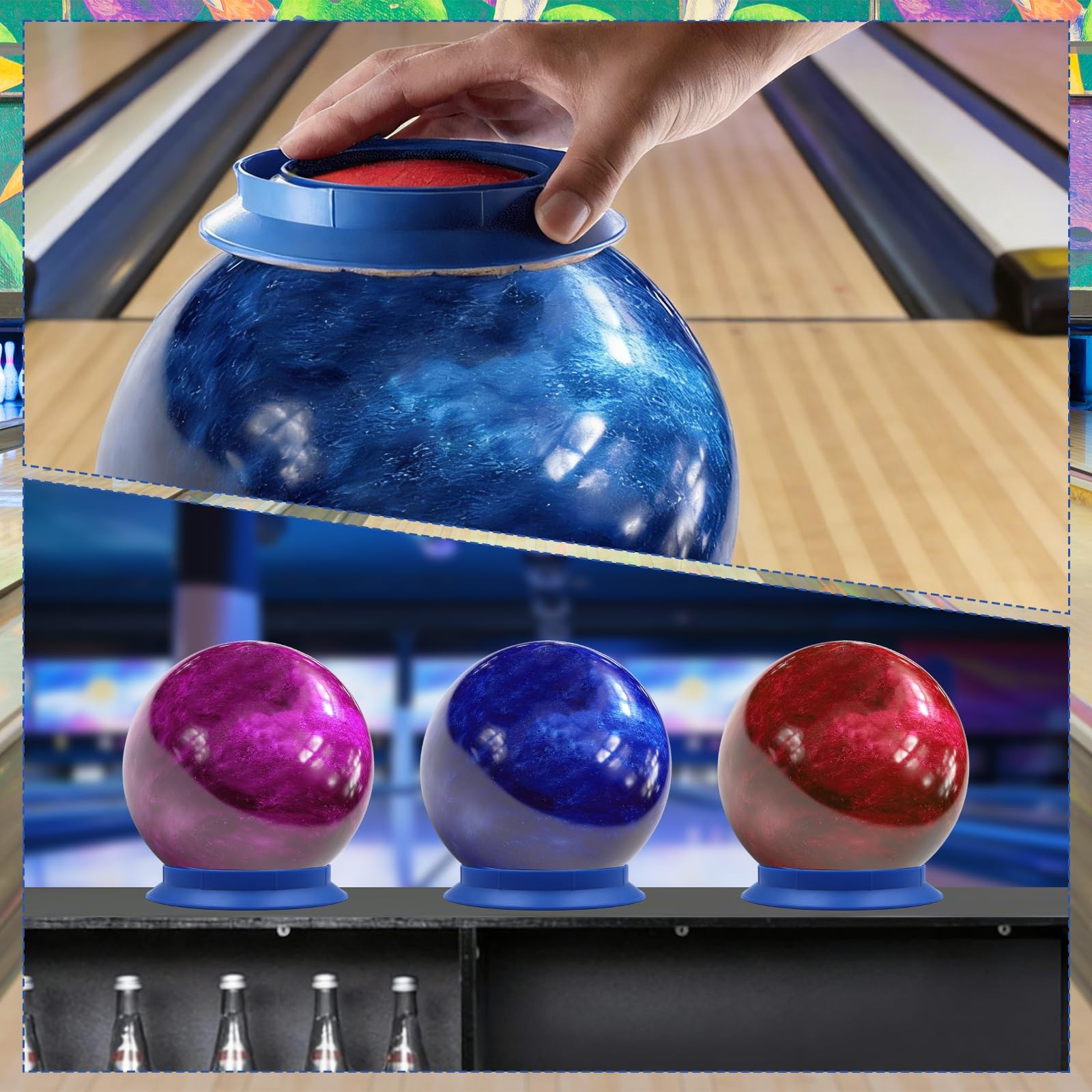 Universal Sanding Pad Holder for Bowling Balls, Precision Surface Maintenance To gallery