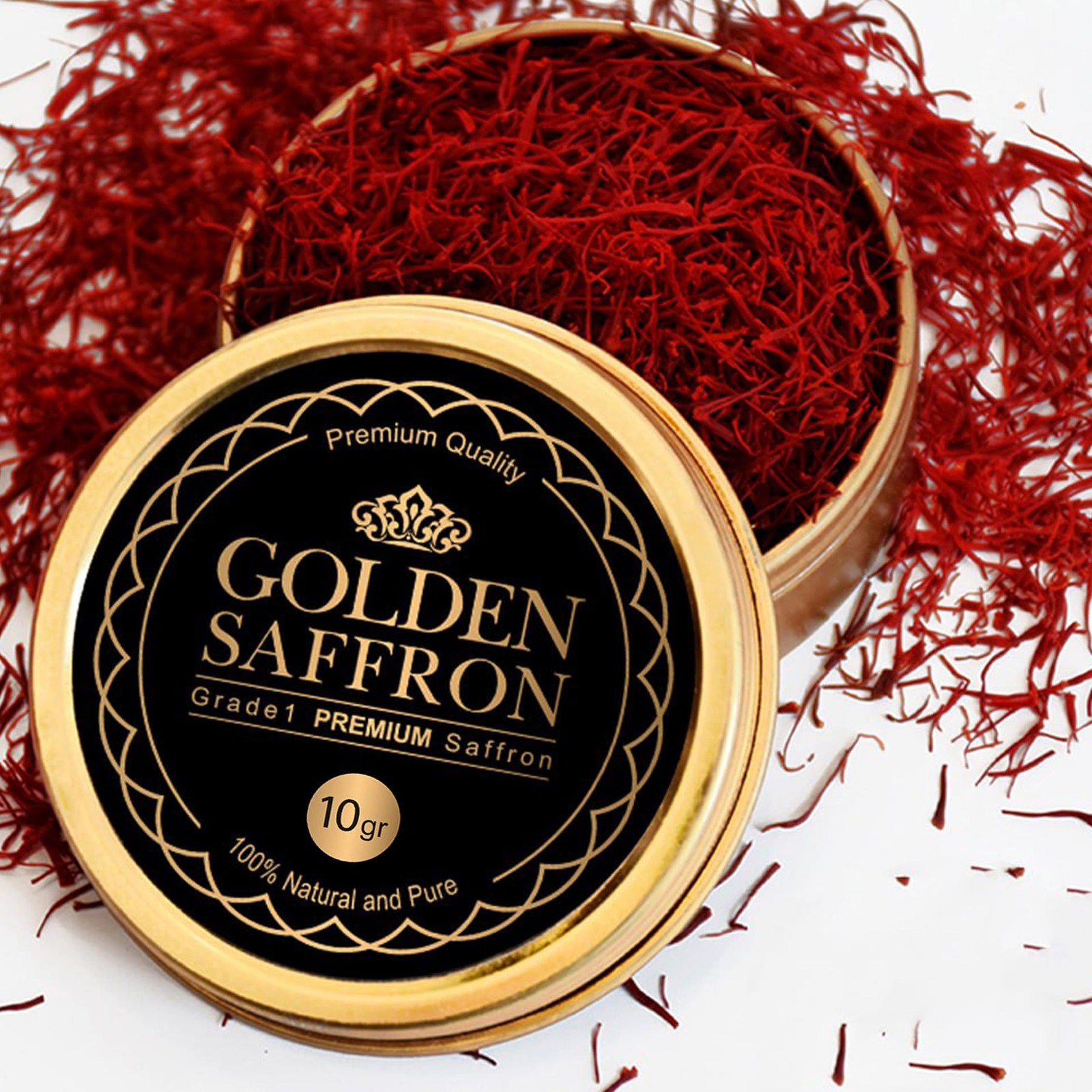 Golden Saffron, Finest Pure Premium All Red Saffron Threads, Grade A+ Super N... gallery