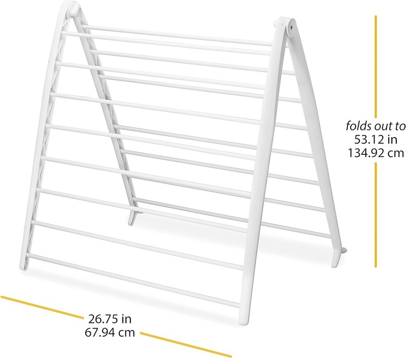 Whitmor Spacemaker Folding Drying Rack - Space-Saving Indoor Laundry Solution gallery