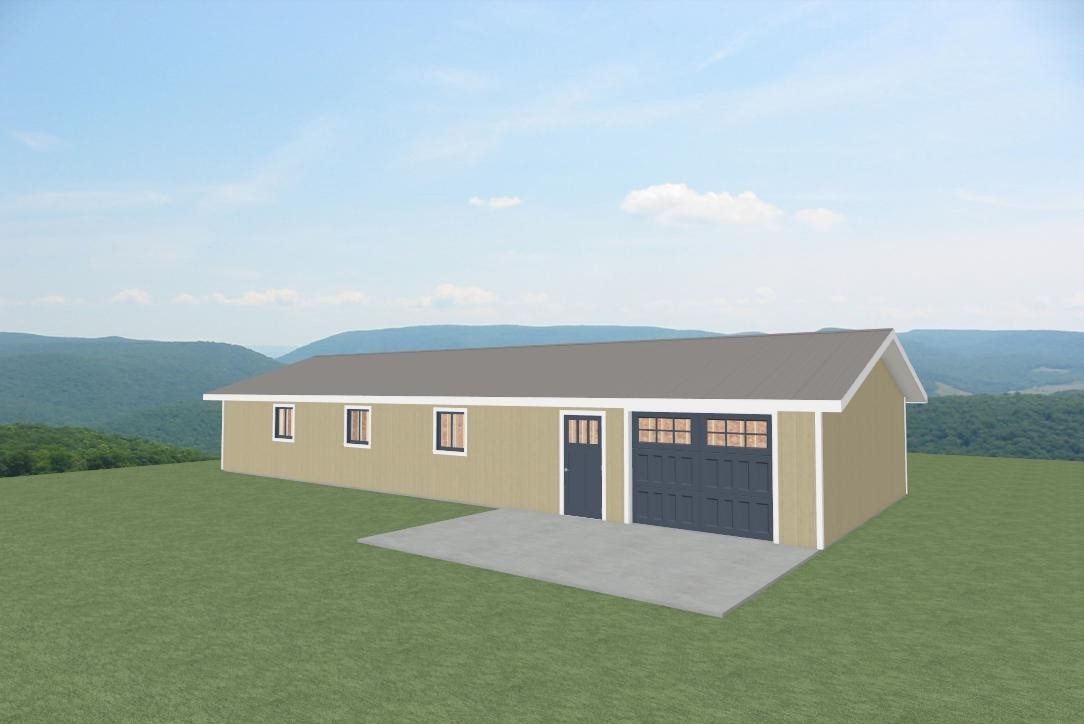 blueprin60’x24’ Garage Blueprints – Large Detached Garage Plans for Workshop gallery