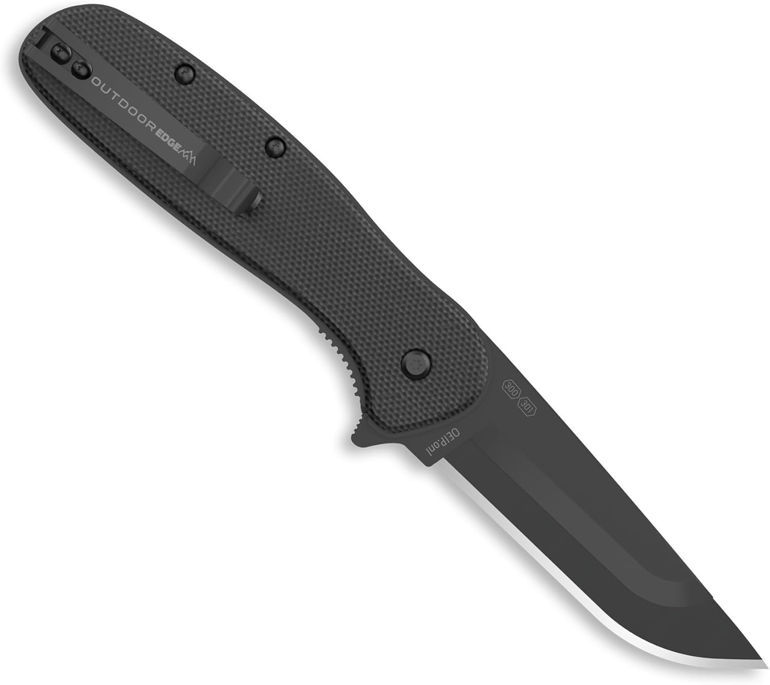 Outdoor Edge VX230B Razor VX2 EDC 3" Folding Knife w/ Black Textured G10 Handle gallery