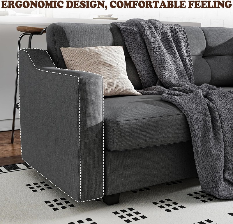 Convertible Sectional Sofa, 5-Seat Sofas L Shaped Couch for Living Room gallery