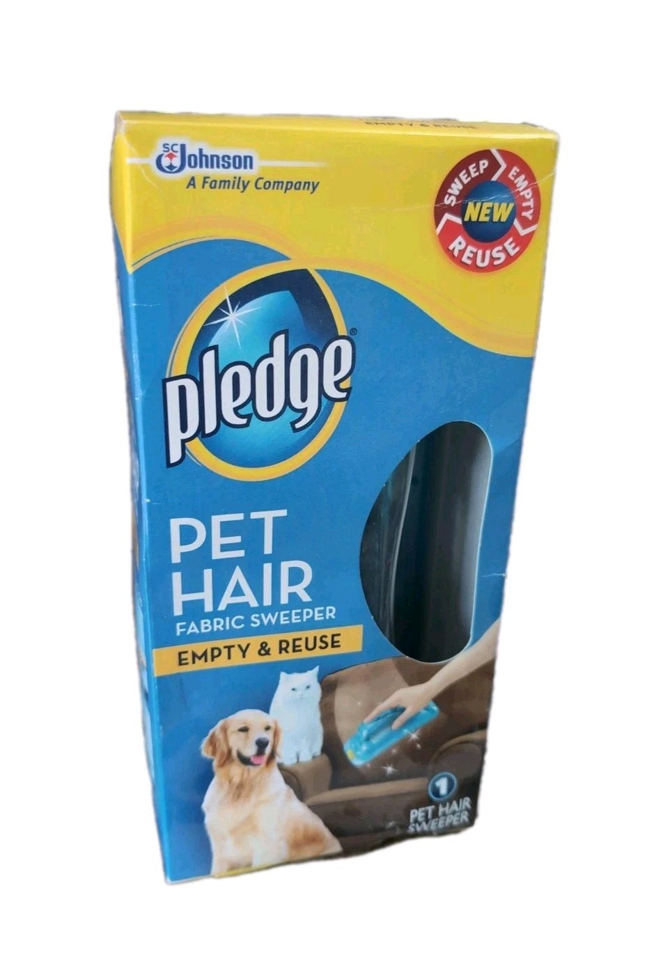 Pledge Fabric Sweeper Pet Hair Multi Use Reusable Traps Cat & Dog Fur Reuse NEW gallery