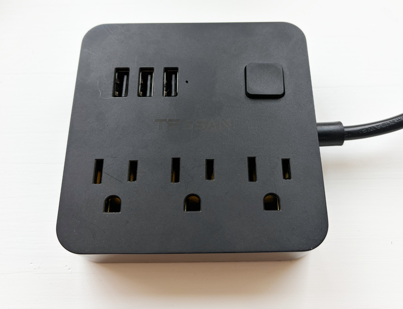TESSAN Power Strip with 3 Outlets 3 USB Charging Station 5 Ft Extension Cord gallery