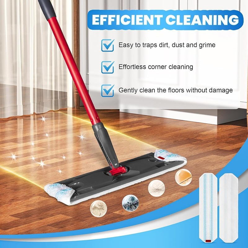 3 Pack Replacement Mop Pads for O-Cedar H2prO Flat Mop System, Machine Washable gallery