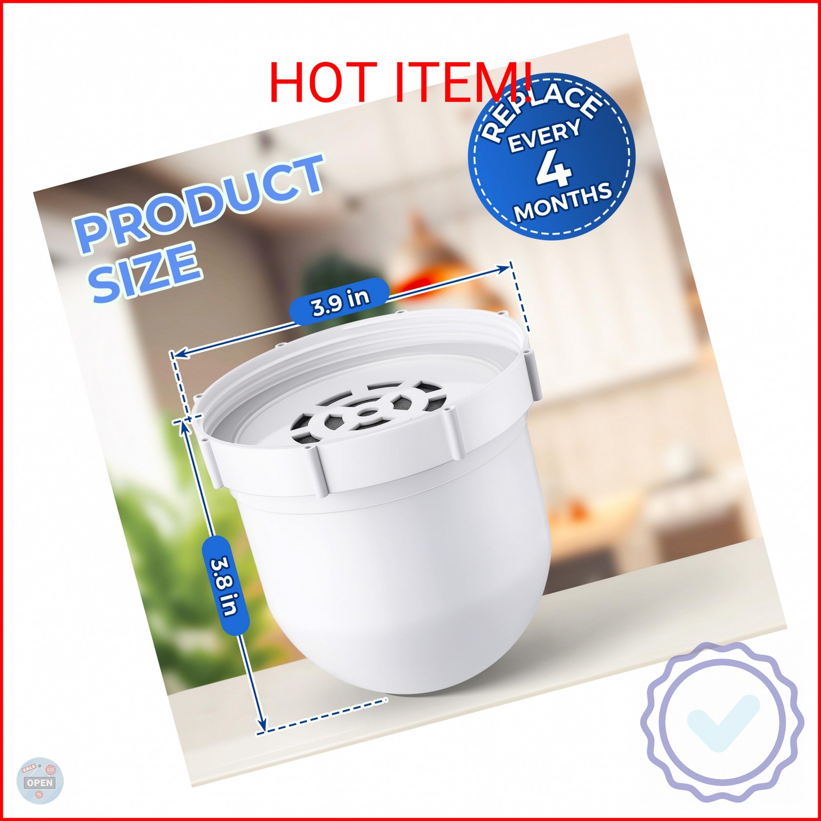 Mysora 1 Pack Upgraded Water Pitcher Replacement Filter Compatible with Clearly gallery