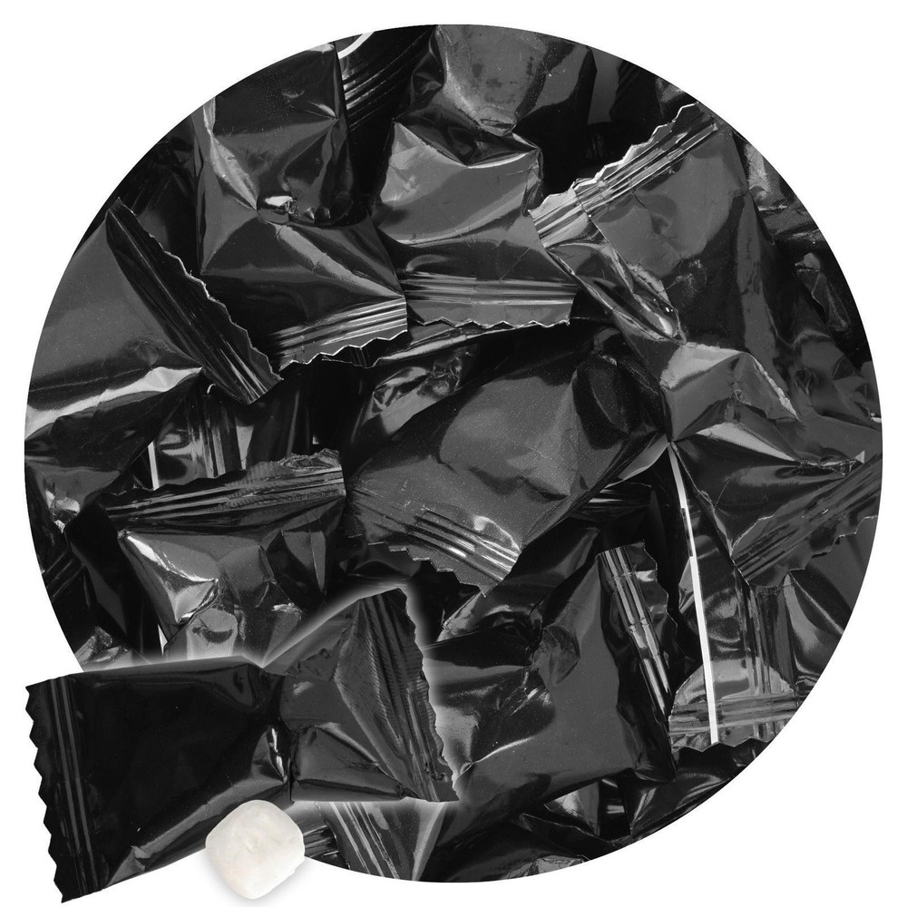 Black Buttermints, 2 Pound Bulk Bag, After Dinner Mints, Approximately 240...