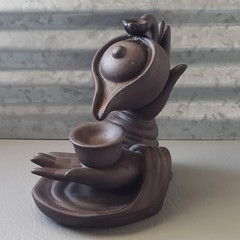 Ceramic Relaxing Waterfall Incense Backflow Incense Holder Decor 5.5″L 6″H 3.5″W