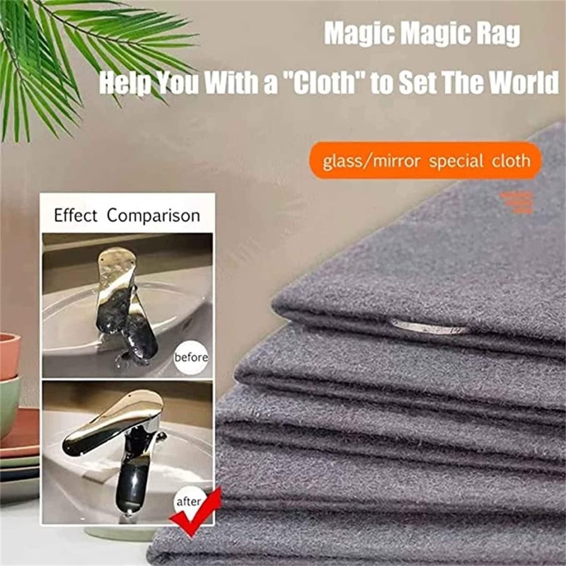 10-Count Magic Cleaning Cloth: Reusable Thickened Streak-Free Microfiber cloths gallery