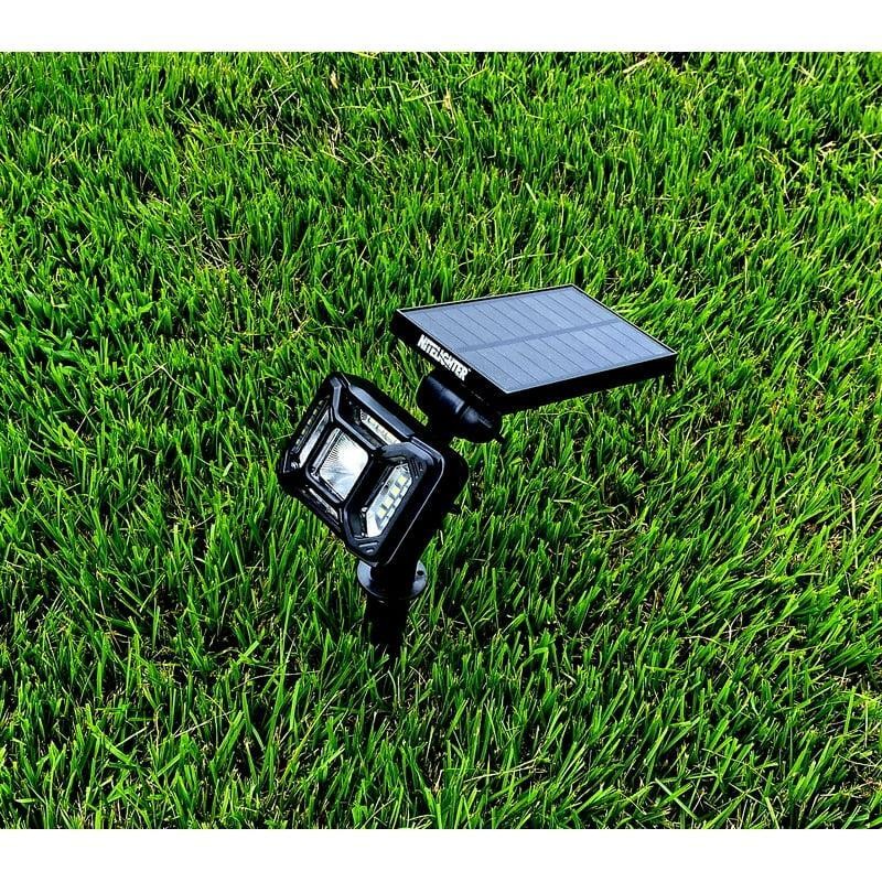 Solar-Powered Landscape Spotlight Set Cool White LED Night Illumination 2 Pack) gallery