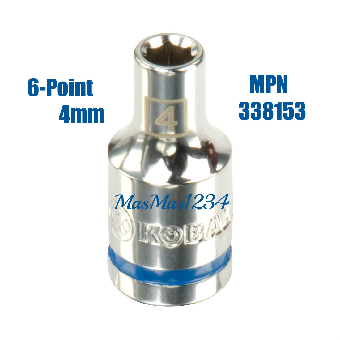 KOBALT 1/4" Drive Shallow Sockets - SAE Inch Metric MM 6 Point pt - Any Size NEW gallery