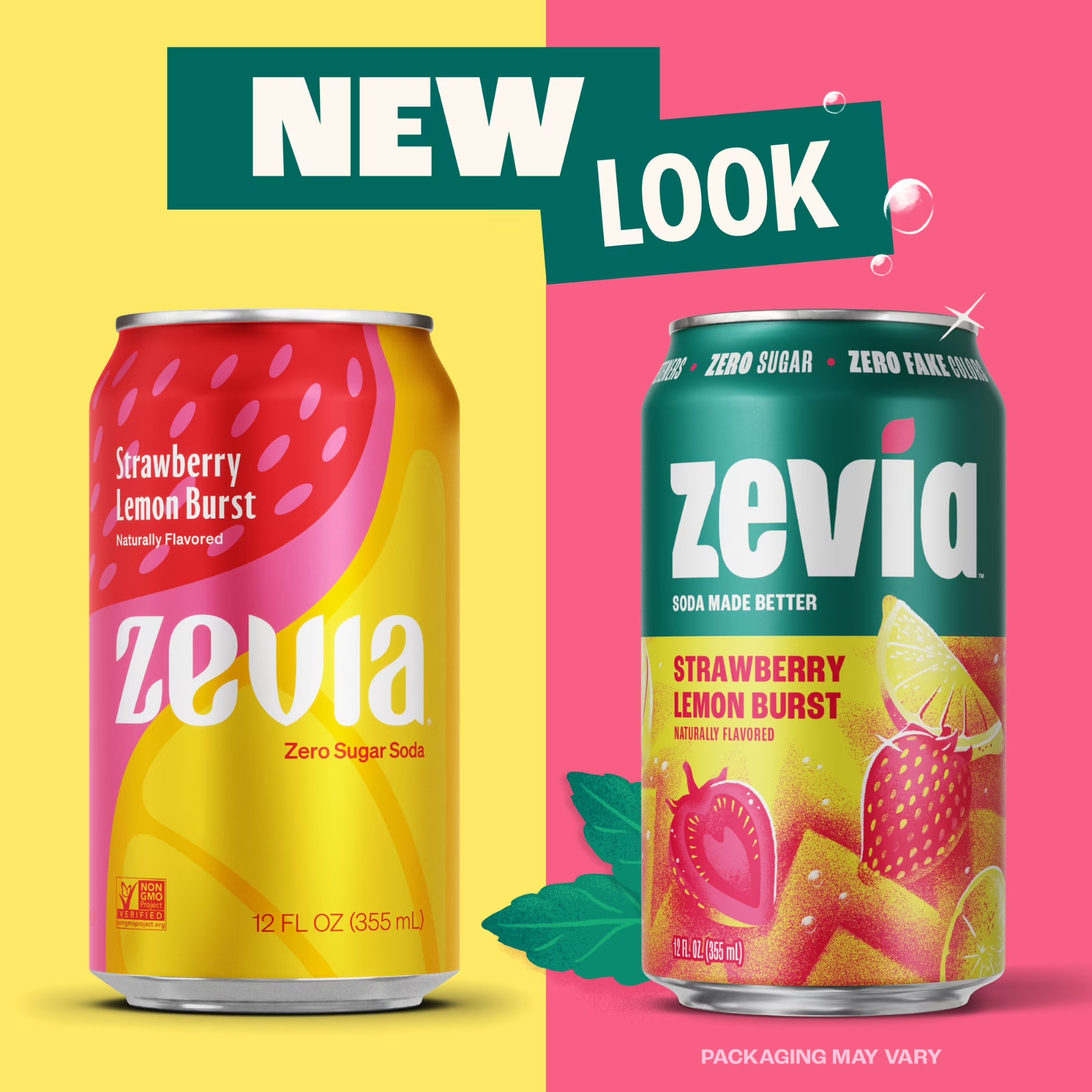 Zevia Zero Sugar, Caffeine-Free Fruity Variety Soda, 12 fl oz, 8 Pack Cans gallery