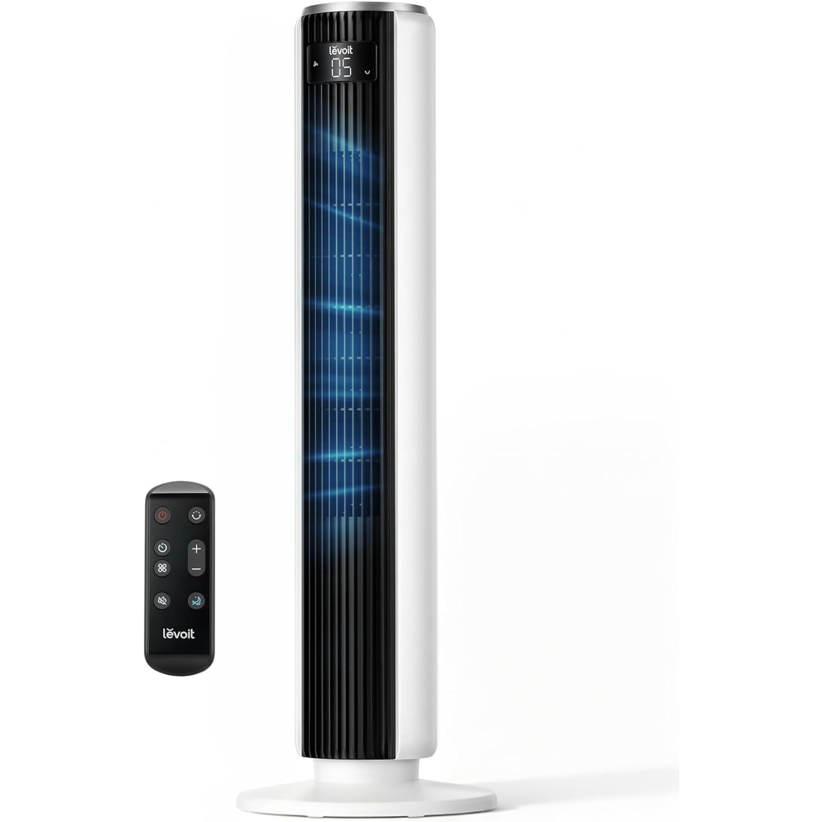 Tower Fan for Bedroom, 90° Oscillating Standing Fan with 28dB Quiet 36 in, White gallery