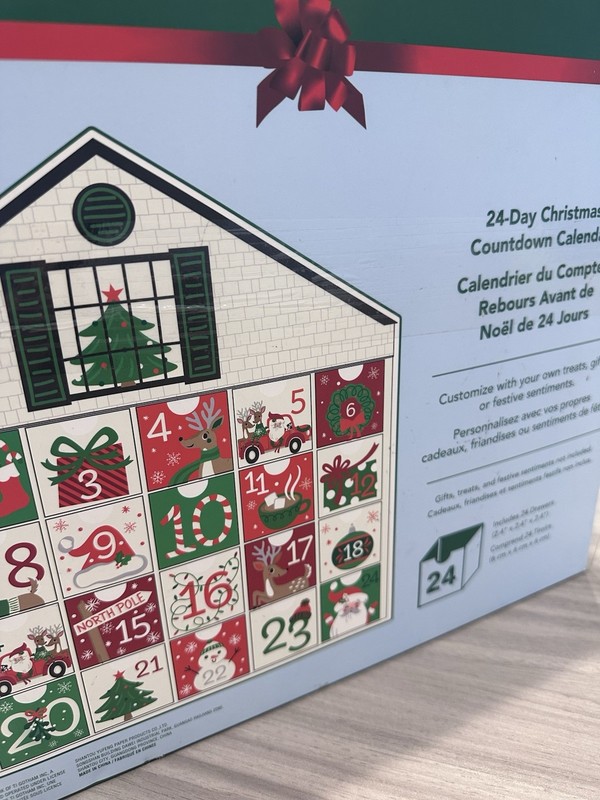 Real Simple 24-Day Customizable DIY Christmas Countdown Advent Calendar House gallery