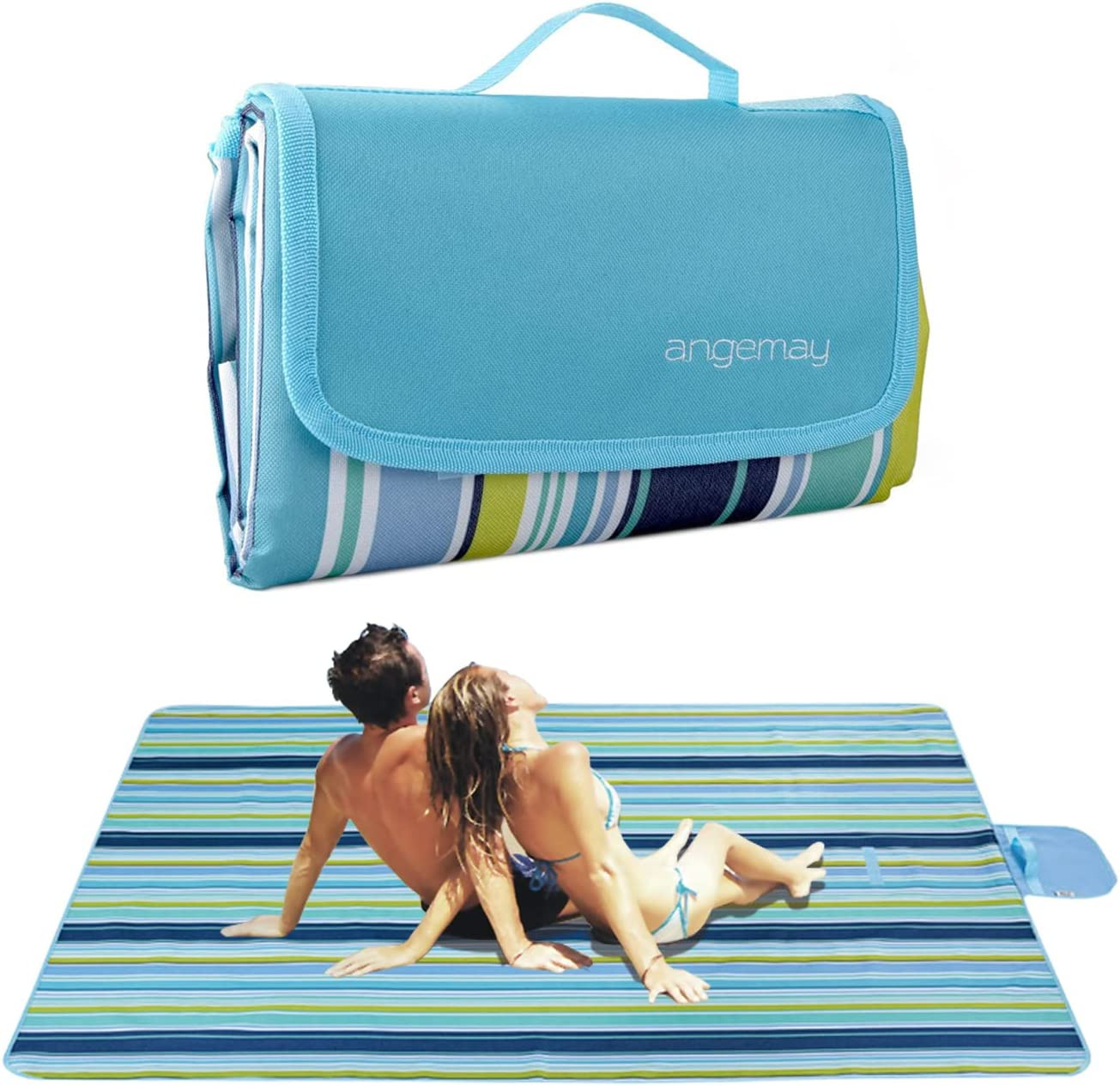 Outdoor & Picnic Blanket Extra Large Sand Proof and Waterproof Portable Beach Ma gallery