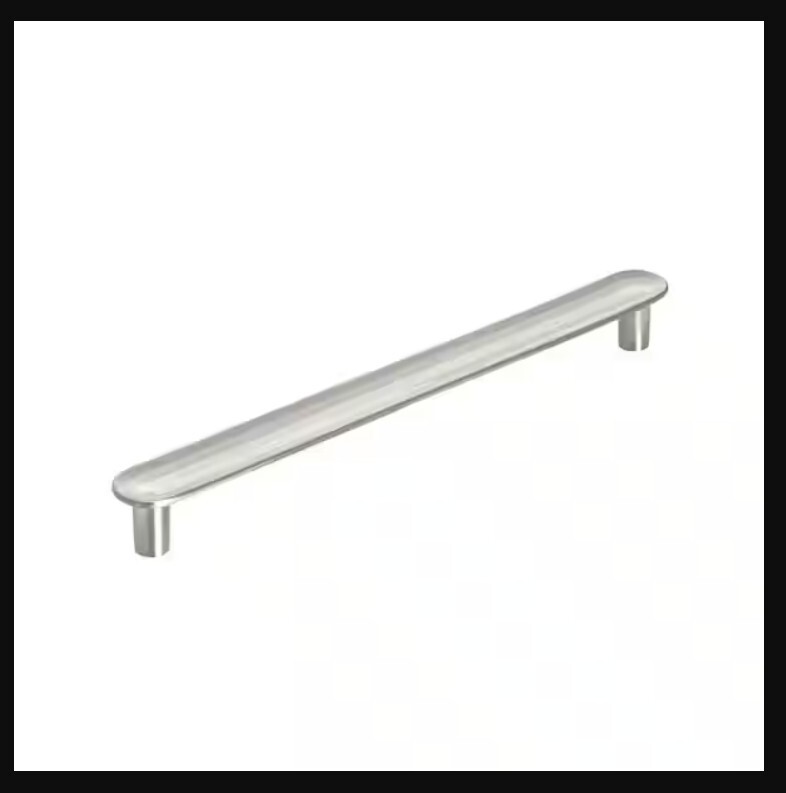 Amerock Concentric 6-5/16 in. (160mm) Modern Satin Nickel Bar Cabinet Pull gallery