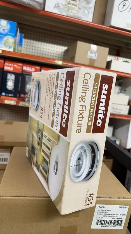 Sunlite Fluorescent 54 Circline Fixture Chrome Finish NO BULBS gallery