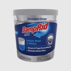 DAMPRID Refillable Tub Moisture & Odor Absorber Dehumidifier 10.5 oz No Scent